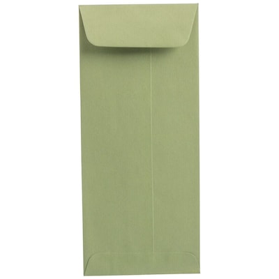 JAM Paper #10 Policy Envelope, 4 1/8 x 9 1/2, Olive, 100/Pack (125137469D)