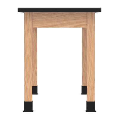 Diversified Woodcrafts PerpetuLab Book Compartment Rectangular Science Lab Table, 54 x 24, Oak (C7202BK30N)