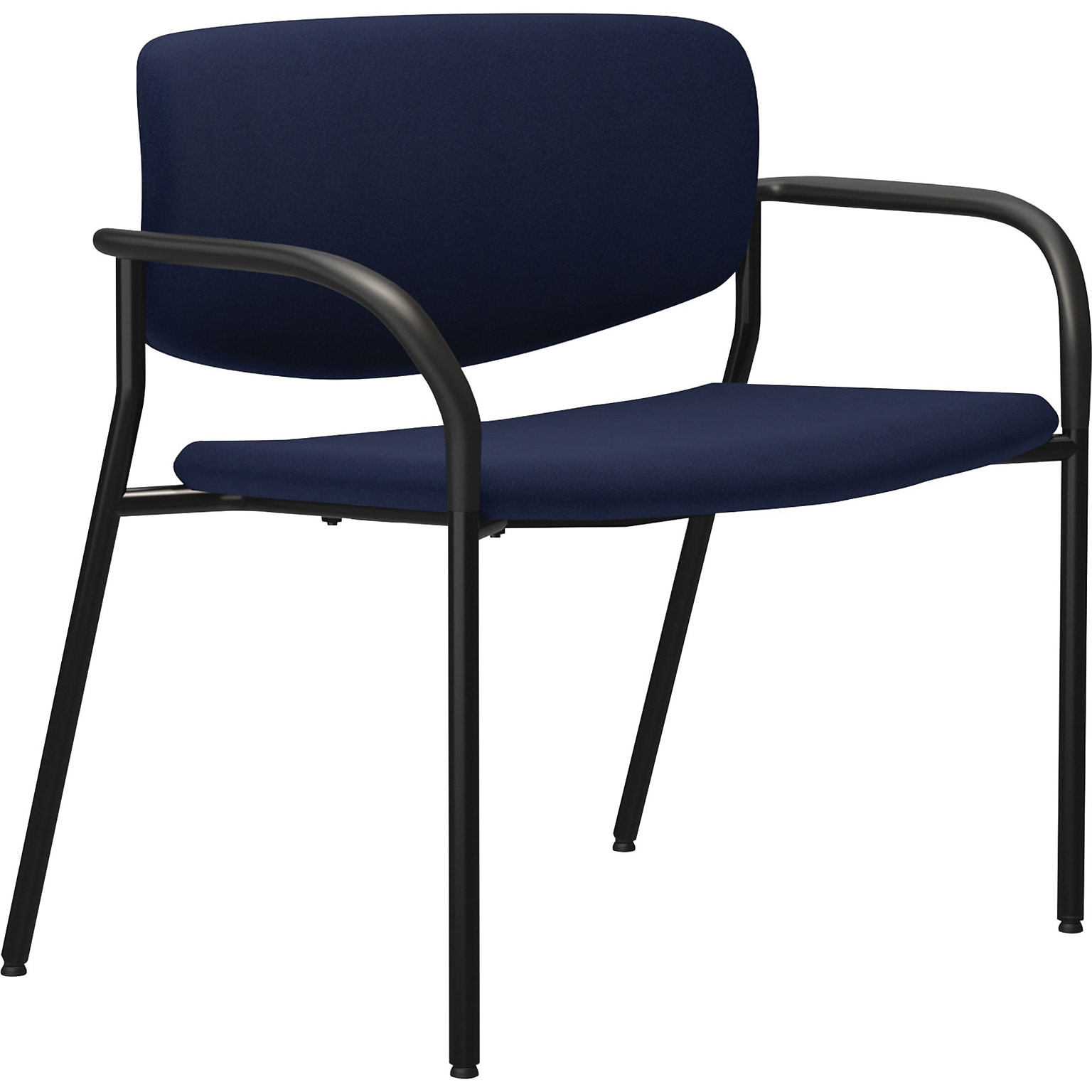 Lorell Avent Big & Tall Upholstered Guest Chair, 30 W Seat, Steel Dark Blue (LLR83120A204)