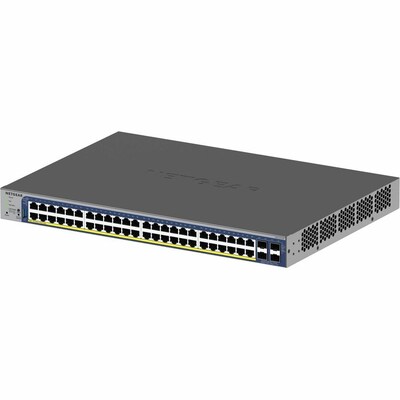 Netgear GS752TXPv3 48-Port Gigabit Ethernet PoE Managed Switch, Gray (GS752TXP-300NAS)