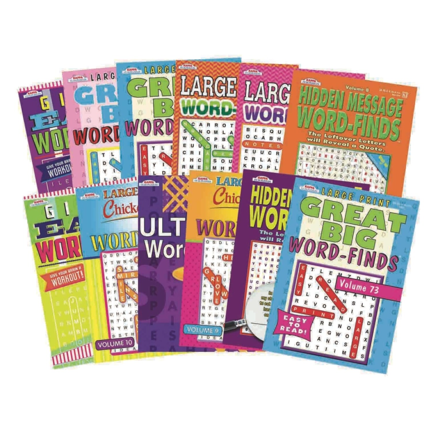 Kappa Word Find Puzzle Book Set, 12/Pack (NL370)
