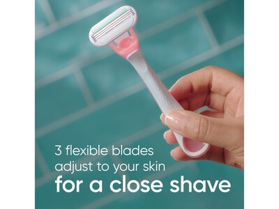 Gillette Venus Sensitive Disposable Razor, Pink, 36/Carton (64906)
