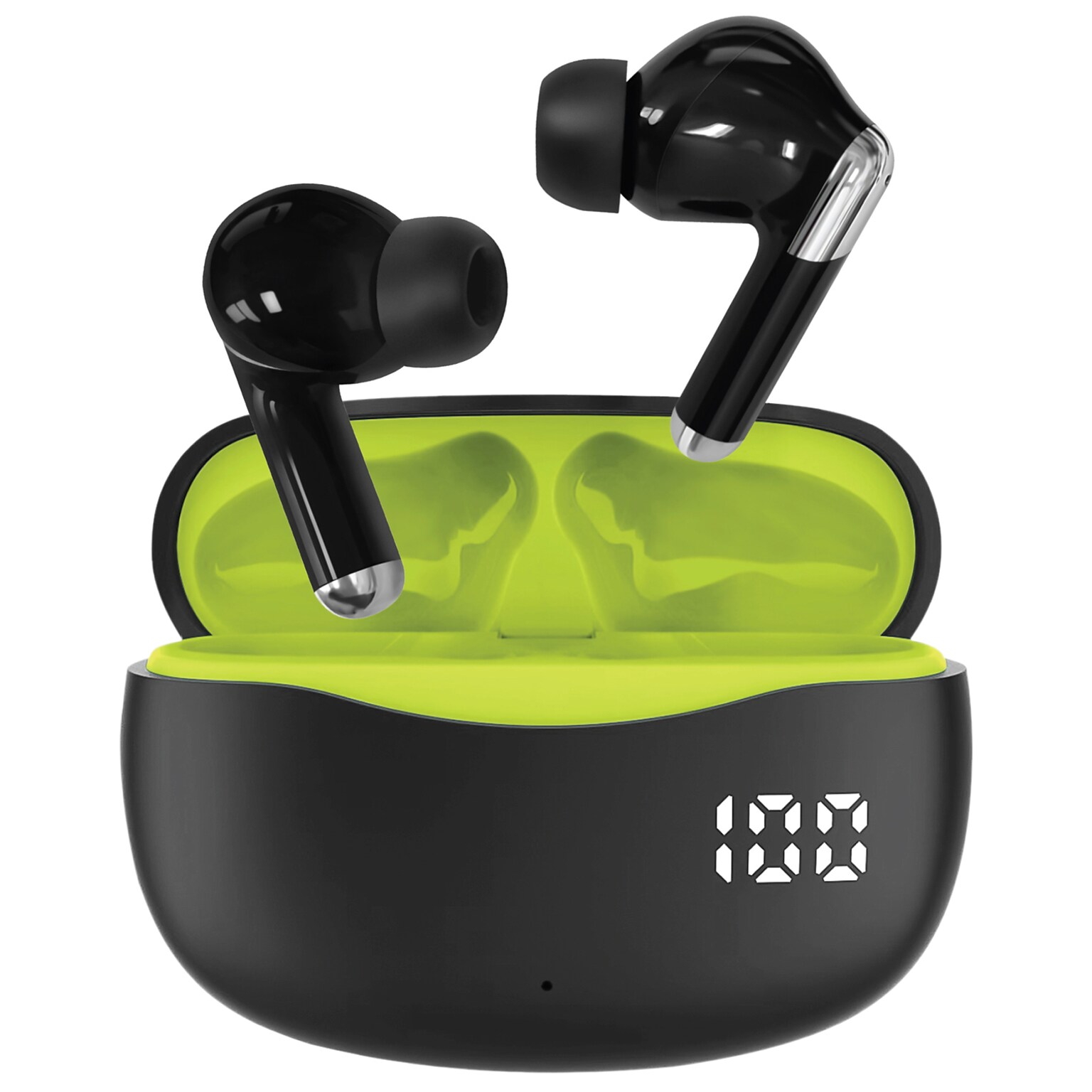 STUDIO PRO by FISHER Active Pro Wireless Noise Canceling Earbuds, Bluetooth, Black/Green (STW290A)
