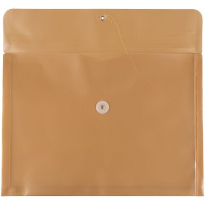 JAM Paper Premium Plastic Document File, 1 Pocket, Legal, Gold, 3/Pack (235438983ax3)