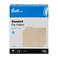 Quill Brand® Left Position File Folders, 1/3-Cut, Letter Size,  Manila, 100/Box (730040)