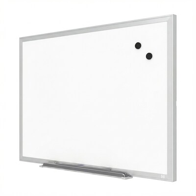 TRU RED™ Magnetic Steel Dry Erase Board, Satin Frame, 2 x 1.5 (TR61168)