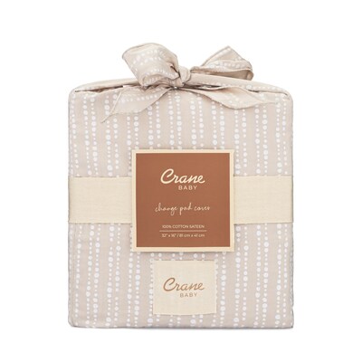 Cane Baby Cove Quilted Change Pad Cover, Neutral Dot (BC-160CPC-1)