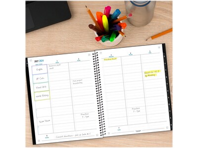 2024-2025 Five Star Advance 8.5" x 11" Academic Weekly & Monthly Planner, Poly Cover, Assorted Colors (CAW659-00-25)