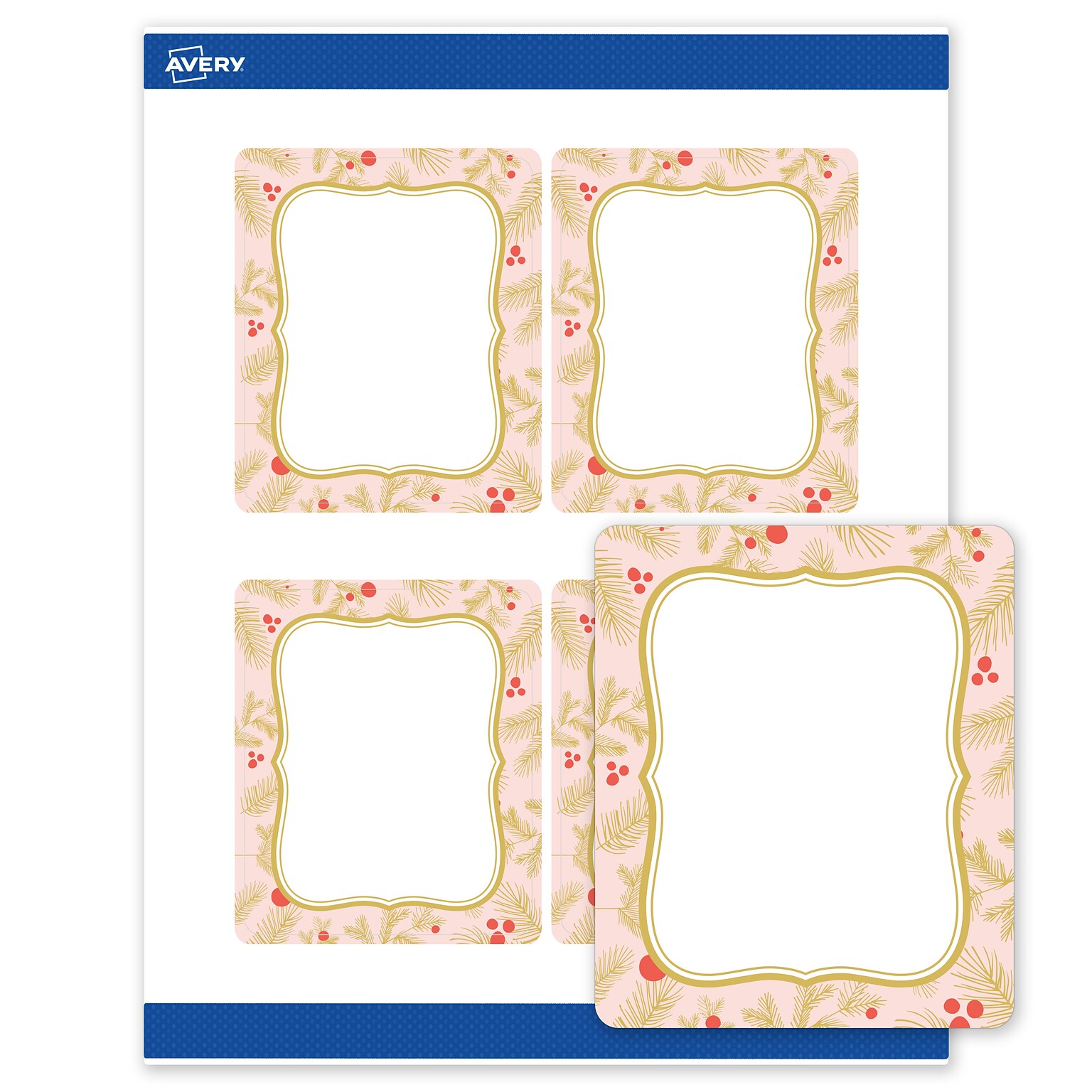 Avery Rectangle Multipurpose Labels, 4 x 3-1/3, White, 40/Pack (19479370487)