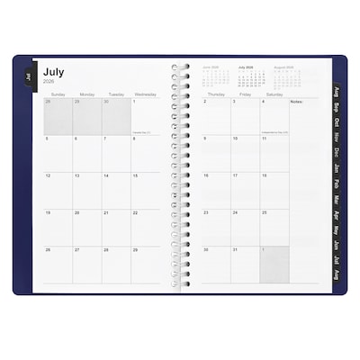 2026–2027 Staples 5" x 8" Academic Weekly and Monthly Planner, Navy (ST60362-27)