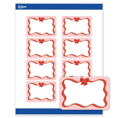 Avery Rectangle Multipurpose Labels, 2 x 3, White, 80/Pack (19479370564)