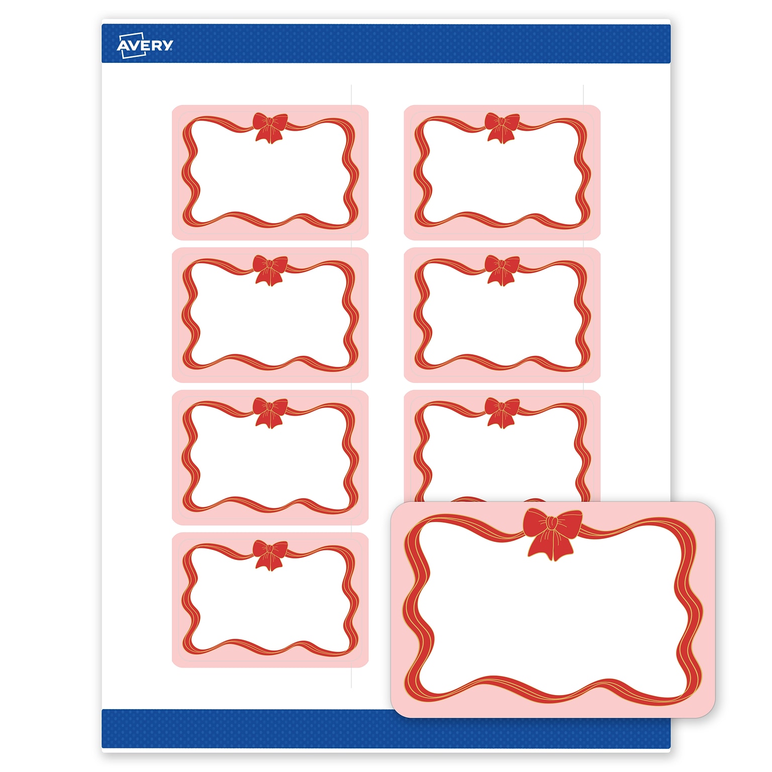 Avery Rectangle Multipurpose Labels, 2 x 3, White, 80/Pack (19479370564)