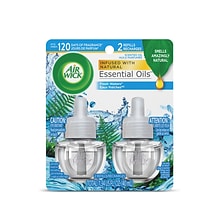 Air Wick Scented Oils, Fresh Waters, 0.67 oz., 2/Pack (6233879717)