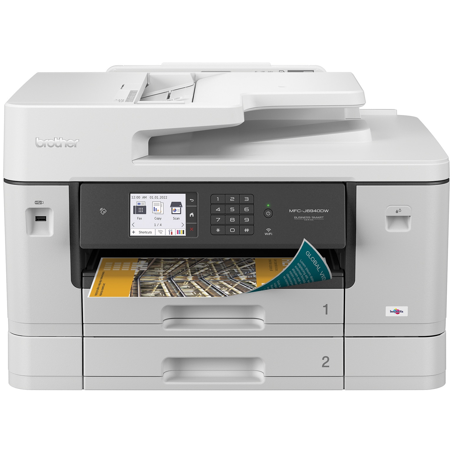 Brother MFC-J6940DW Color Inkjet All-in-One Printer Print, Copy, Scan, Fax up to 11”x17”