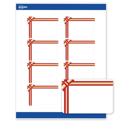 Avery Rectangle Multipurpose Labels, 2 x 3, White, 80/Pack (19479370593)