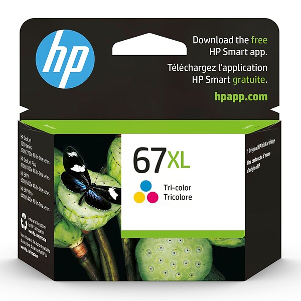 HP 67XL Tri-Color High Yield Ink Cartridge (3YM58AN#140)