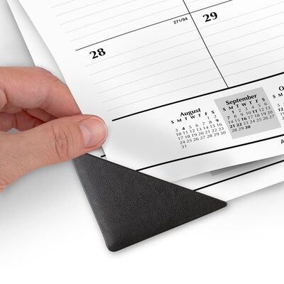 2025-2026 AT-A-GLANCE 21.75" x 17" Academic Monthly Desk Pad Calendar, White/Black (SK2416-00-26)
