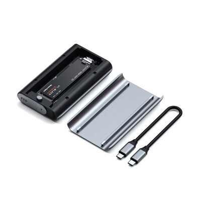 Satechi USB4 Pro External Hard Drive Enclosure, SSD, Space Gray (ST-EU4NPM)