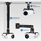 Mount-It! Universal Wall or Ceiling Projector Mount, 44 lb. Load Capacity, Black (MI-604)