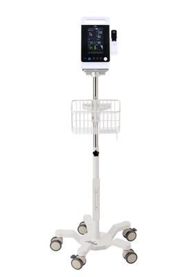 Viva Comfort Universal Vital Sign Monitor Mobile Stand with Mounting Plate, White (ADIME912-C-MP-08-MK)