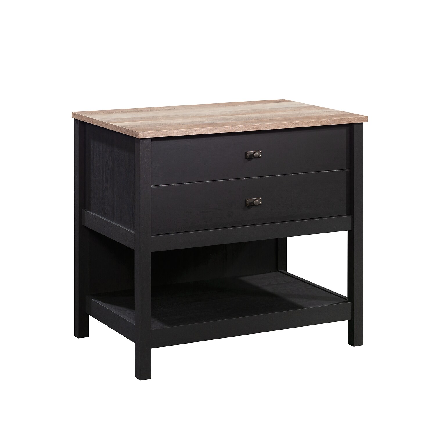 Sauder Cottage Road Lateral File Cabinet, Letter/Legal Size, 30H x 32W x 22D, Raven Oak (431263)