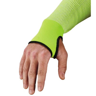 Ergodyne ProFlex 7941-PR Cut-Resistant Arm Sleeve, ANSI A4, Lime, 18 in, 1 Pair (17943)
