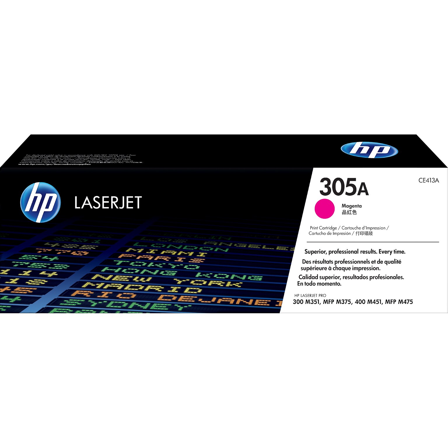 HP 305A Magenta Standard Yield Toner Cartridge, Prints Up to 2,600 Pages (CE413A)