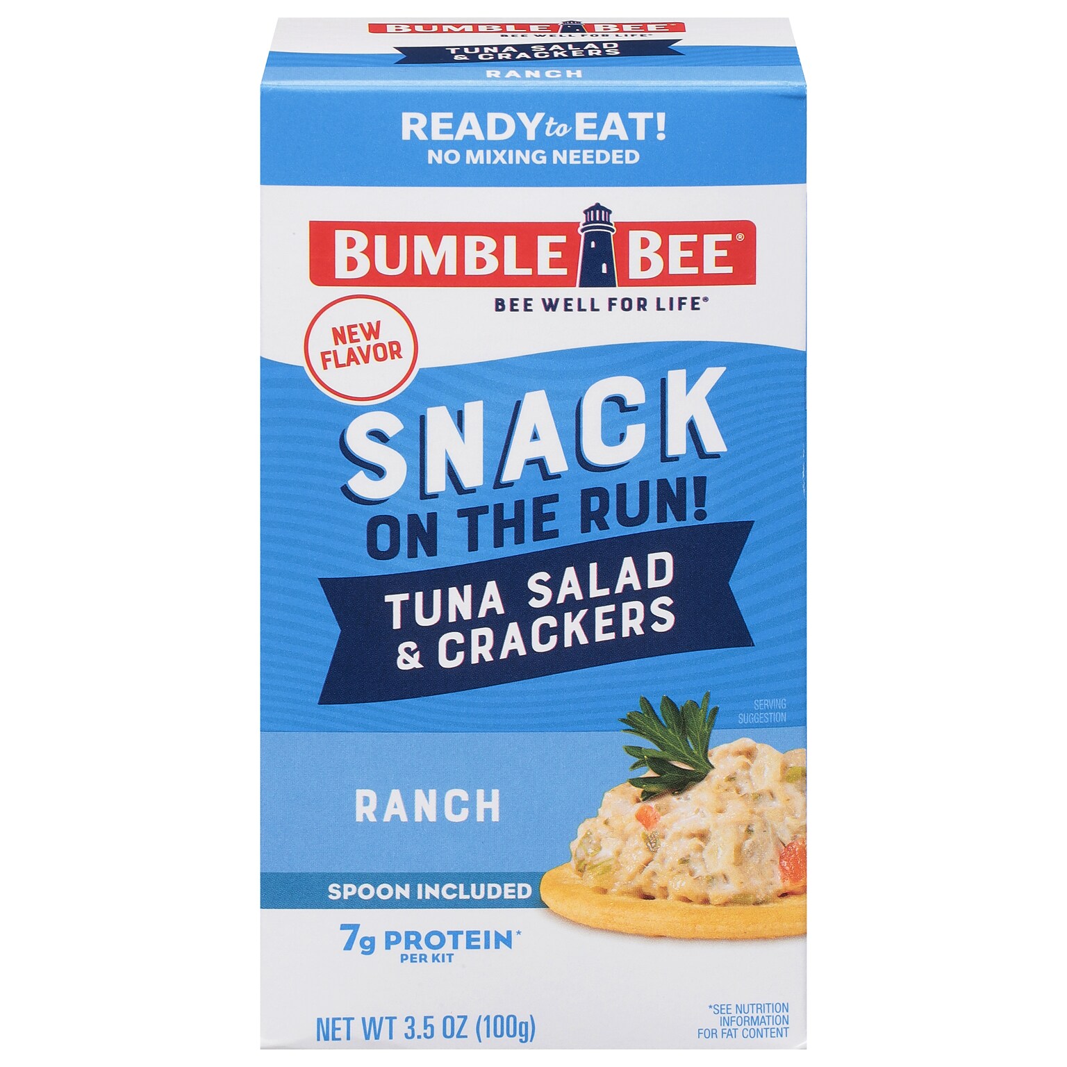 Bumble Bee Snack On The Run! Tuna Fish with Crackers, 3.5 oz., 12/Carton (AHF70777)