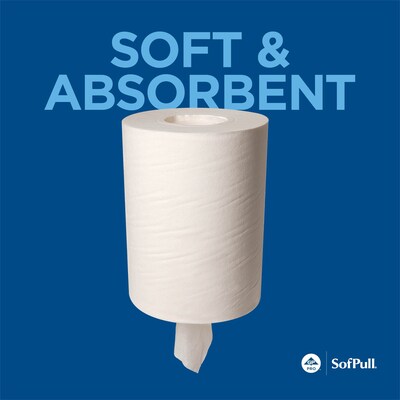SofPull Junior Centerpull Paper Towels, 1-ply, 275 Sheets/Roll, 8 Rolls/Pack (28125)