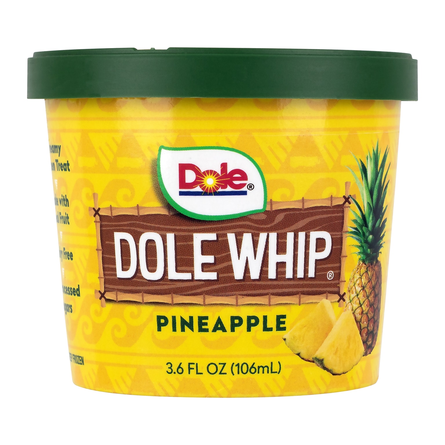 Dole Whip Gluten Free Pineapple Frozen Treat, 3.6 oz., 24/Pack (220-02836)