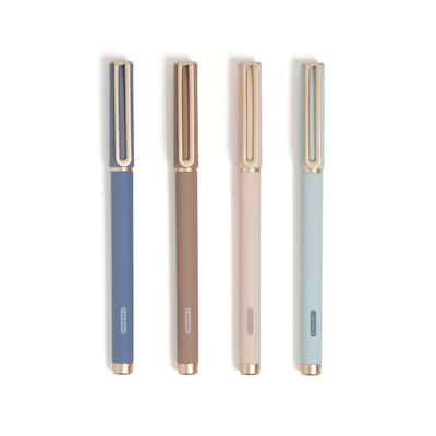 U Brands Catalina Pens Pen, Medium Point, 0.7mm, Black Ink, 4/Pack (7455U04-24)