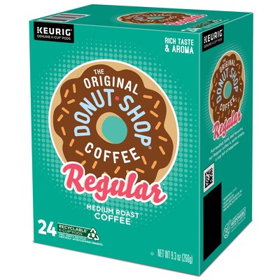 The Original Donut Shop Coffee Keurig® K-Cup® Pods, Medium Roast, 96/Carton (60052-101)