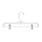 Honey Can Do Plastic Skirt or Pant Hanger With Clips, Clear, 12 Pack (HNG-09024)