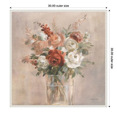 Amanti Art Russet Bouquet by Danhui Nai Framed Canvas Wall Art Print, 30" x 30" (A42678300414)