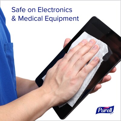 PURELL Healthcare Disinfecting Wipes, 110 Wipes/Container, 6/Carton (9340-06)