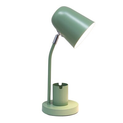 Simple Designs Sleek Essentials 15.75 LED Table Lamp, Sage Green (LT2128-SGE)