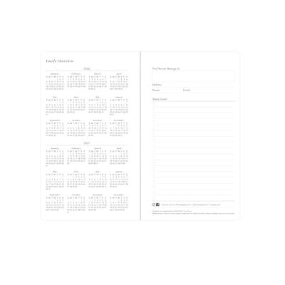 2026-2027 Blue Sky Sincerely Jules Cami Peach 6" x 3" Academic Year Monthly Planner, Plastic Cover (159099)