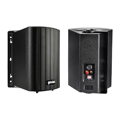 Gemini GHSI Series GHSI-W650BT-PR 300W Bluetooth Outdoor Speaker Set with Mounting Brackets and Remote, Pair, Black