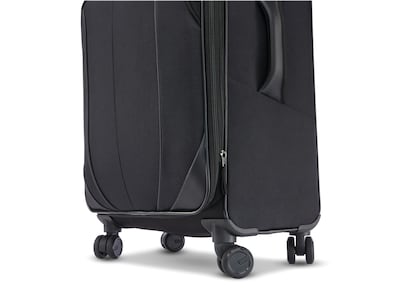 American Tourister 4 Kix 2.0 Polyester 4-Wheel Spinner Luggage, Black (142354-1041)