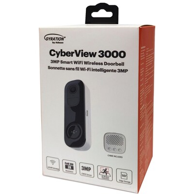 Gyration Cyberview Wireless  Doorbell Camera , White (Cyberview 3000)
