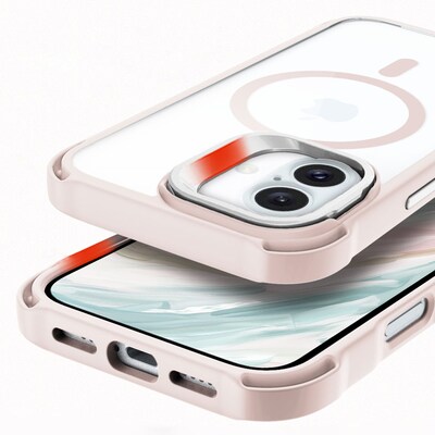 SaharaCase Venture-X MagSafe Phone Case for iPhone 16 Plus, Shock Absorbing, Desert Rose (CP00652)