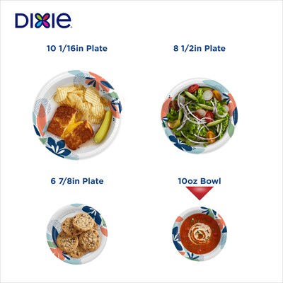 Dixie Paper Bowl, 10 oz., White, 72 Bowls/Pack (15981)