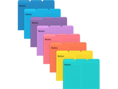 Better Office Heavyweight File Folders, 1/3-Cut Tab, Letter Size, Assorted Colors, 24/Pack (89124-24