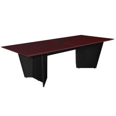 Regency Array 96W x 48D Conference Table with Grommet, Mahogany/Black (ACT9648MHBK)