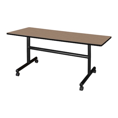 Regency Kobe Flip-Top Training Nesting Table, 60 x 30, Noble Oak (MKFT6030NO)