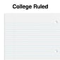 Quill Brand® 1-Subject Notebook, 8" x 10.5", College Ruled, 70 Sheets, Black (TR27499)