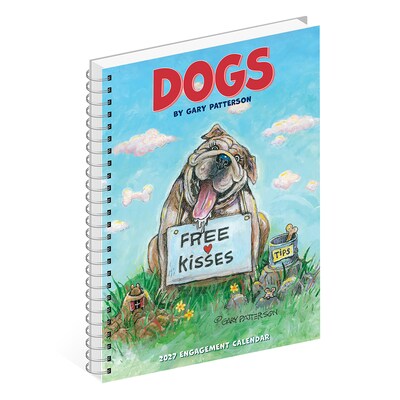 2027 Willow Creek Dogs by Gary Patterson 6.5" x 8.5" Weekly & Monthly Desk Calendar (64399)