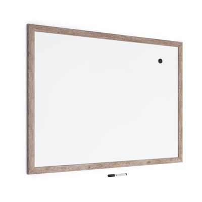 U Brands Steel Dry-Erase Whiteboard, MDF Frame, 3' x 4' (4893U00-01)