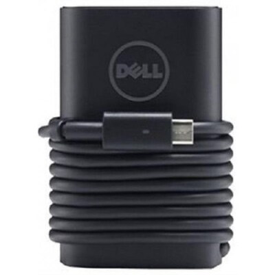 Dell 45W USB-C AC Adapter for Dell XPS, Latitude and Chromebook Laptop, Black (T6V87)