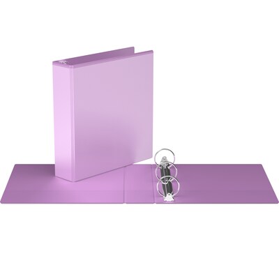 Davis Group, 2, 8.5 x 11, Round Ring View Binder, Pastel Color, Lavender, 6/Pack (7413-13-06)